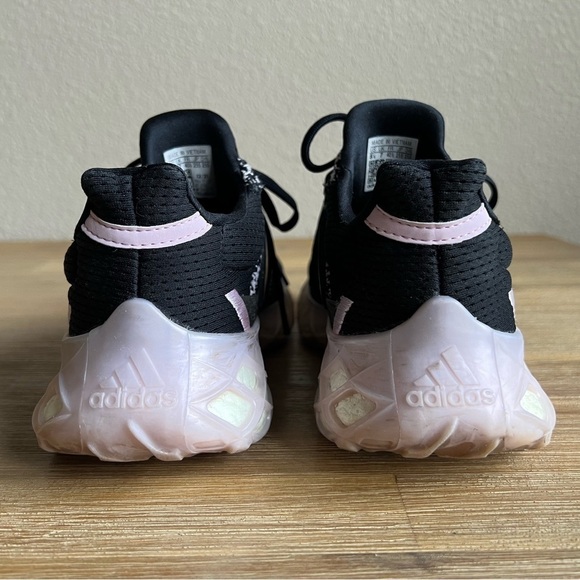 Adidas Running Shoes Women’s 8.5 Black Clear Pink Web DNA Performance GY9093 - Picture 9 of 11